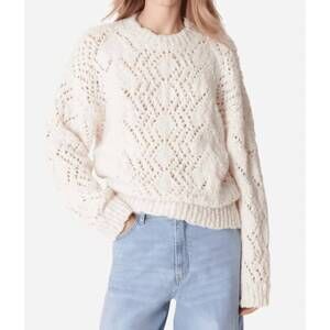 NEW VANESSABRUNO eulalie sweater in ecru